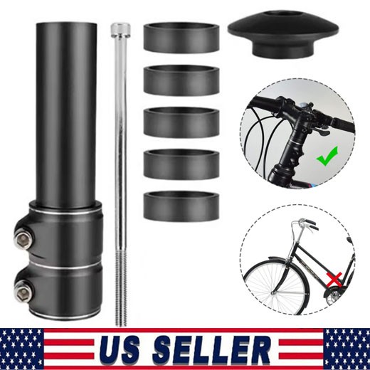 Mountain Bike Handlebar Front Fork Stem Riser Extender Extension Head Up Adaptor