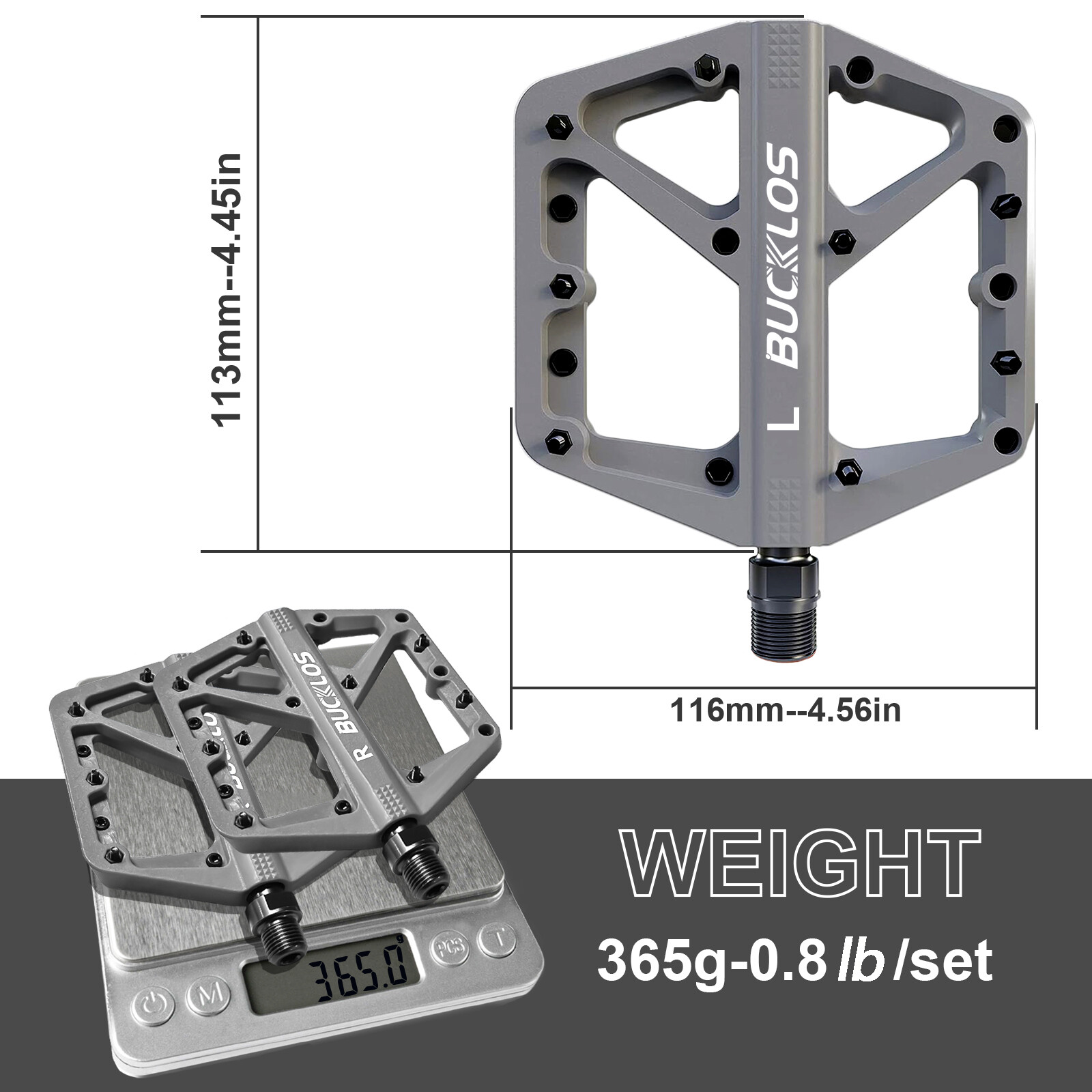 MTB PEDALS BIKE FLAT SEALED BEARING NYLON BICYCLE ROAD PLATFORM WIDEN PEDALS US