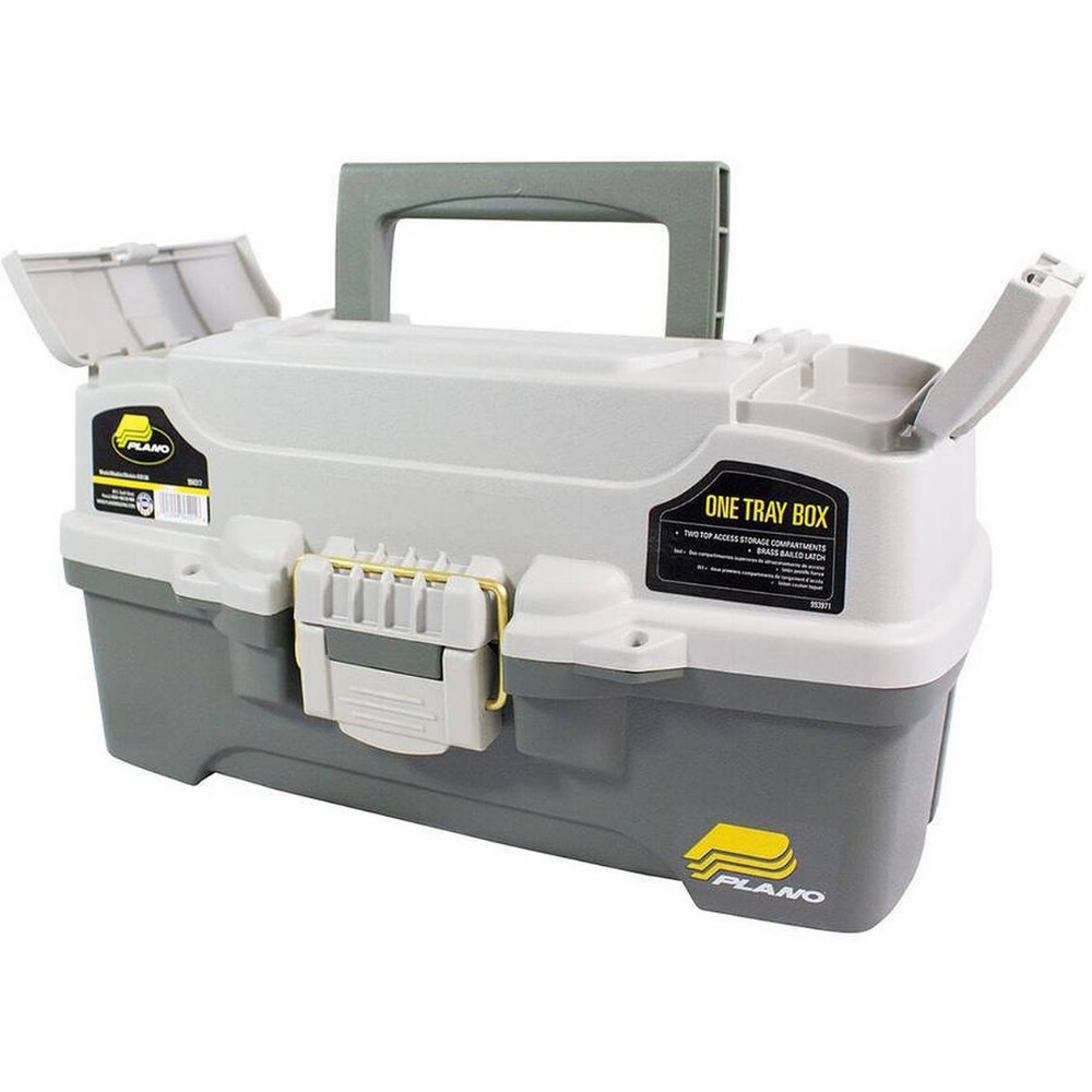 Fishing Tackle Box One Tray Gear Hooks, Bait Storage, Cantilever-tray Design