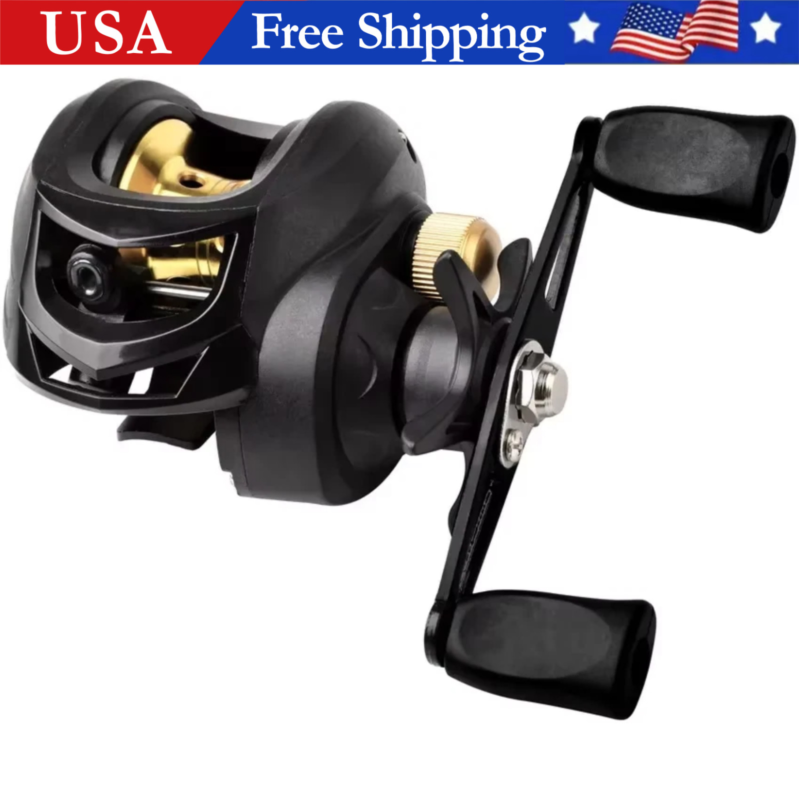 Fishing Baitcasting Reel All Metal Spool 18+1BB 22Lb Max Drag Speed Ratio7 Right