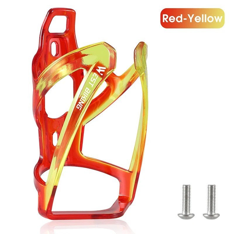 WEST BIKING Colorful Gradient Bike Bottle Cage Ultralight Bicycle Bottle Holder