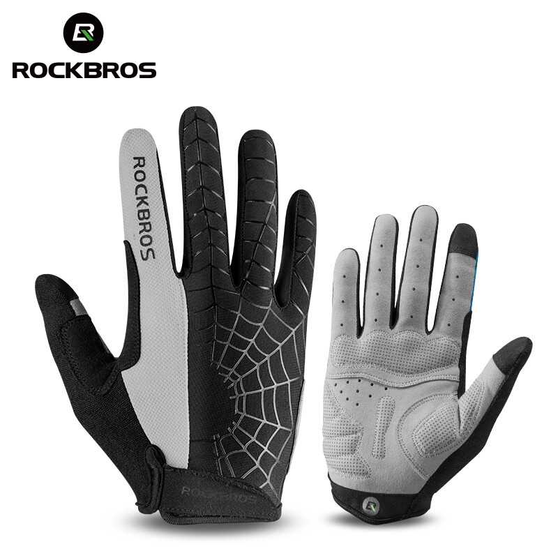 ROCKBROS Cycling Gloves for Men Breathable SBR Gel Pad Road Mountain Bike Gloves