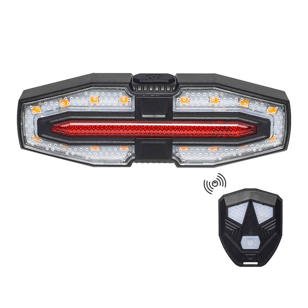 Wireless Bike Taillight Remote Turn Signal Bicycle Rear Light Cycling Tail Lamp