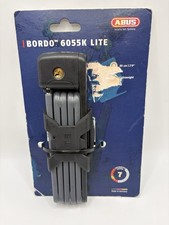 ABUS Bordo Lite 6055K/85 BK Folding Bike Key Lock 85cm Black Portable Germany