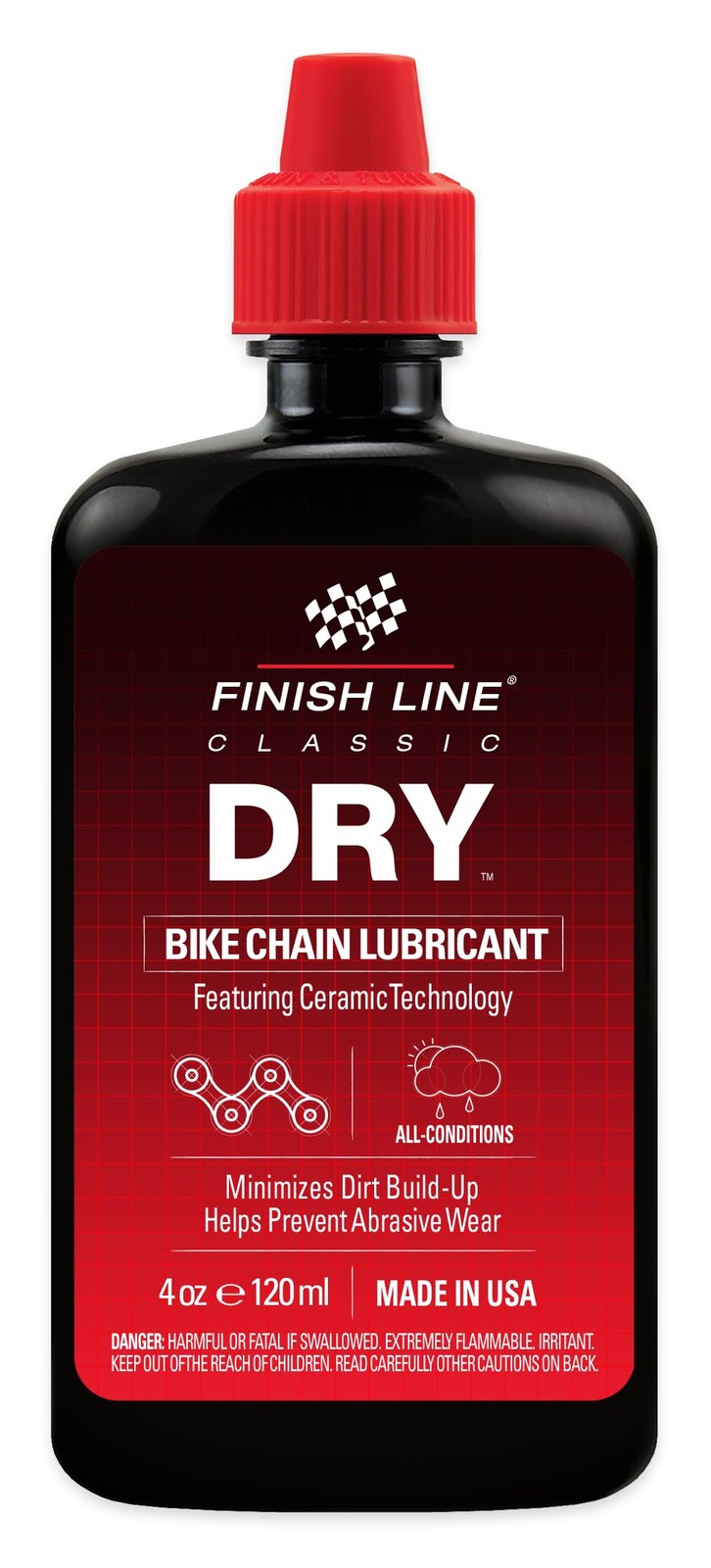 Dry Bike Chain Lube – Ceramic Dry-film Lubricant – Dirt & Dust Resistant