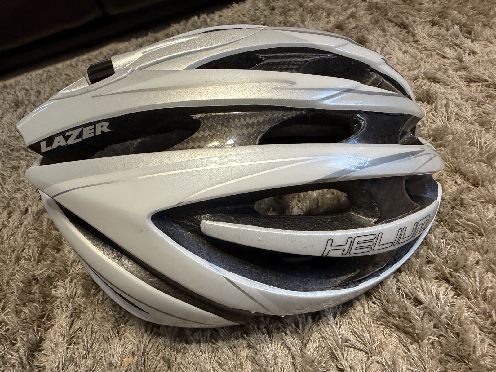 Lazer HELIUM Cycling Helmet - Size Large 57-60 Cm  - Gray