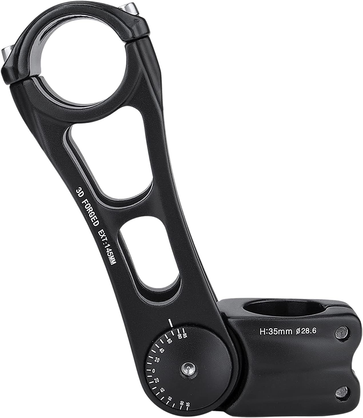 Bike Stem 0-70 Degree 31.8mm Bicycle Stem Extender Riser 31.8 x 145mm