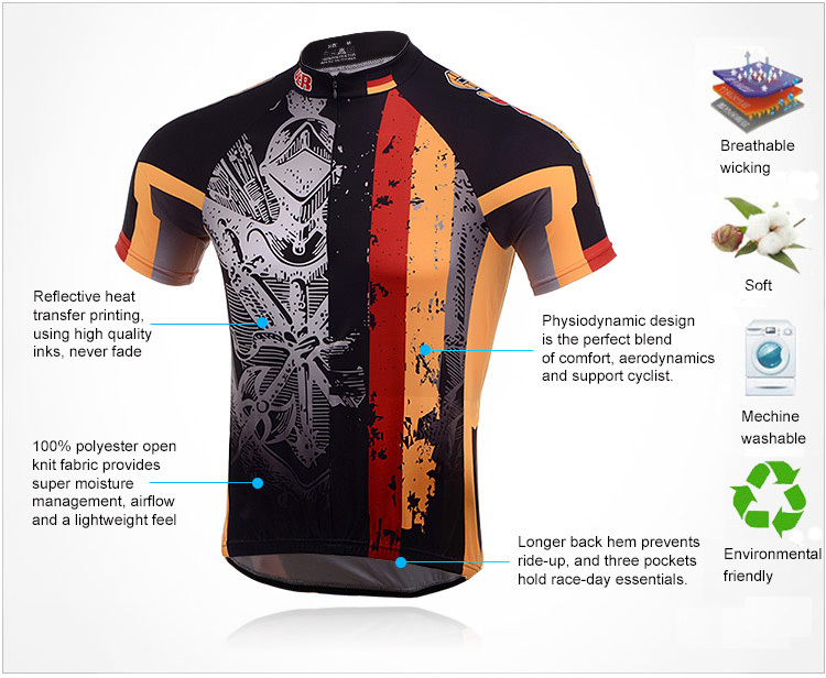 INBIKE Cycling bike Outdoor Sports Short Sleeves Jersey Top Only, IA366 SJ