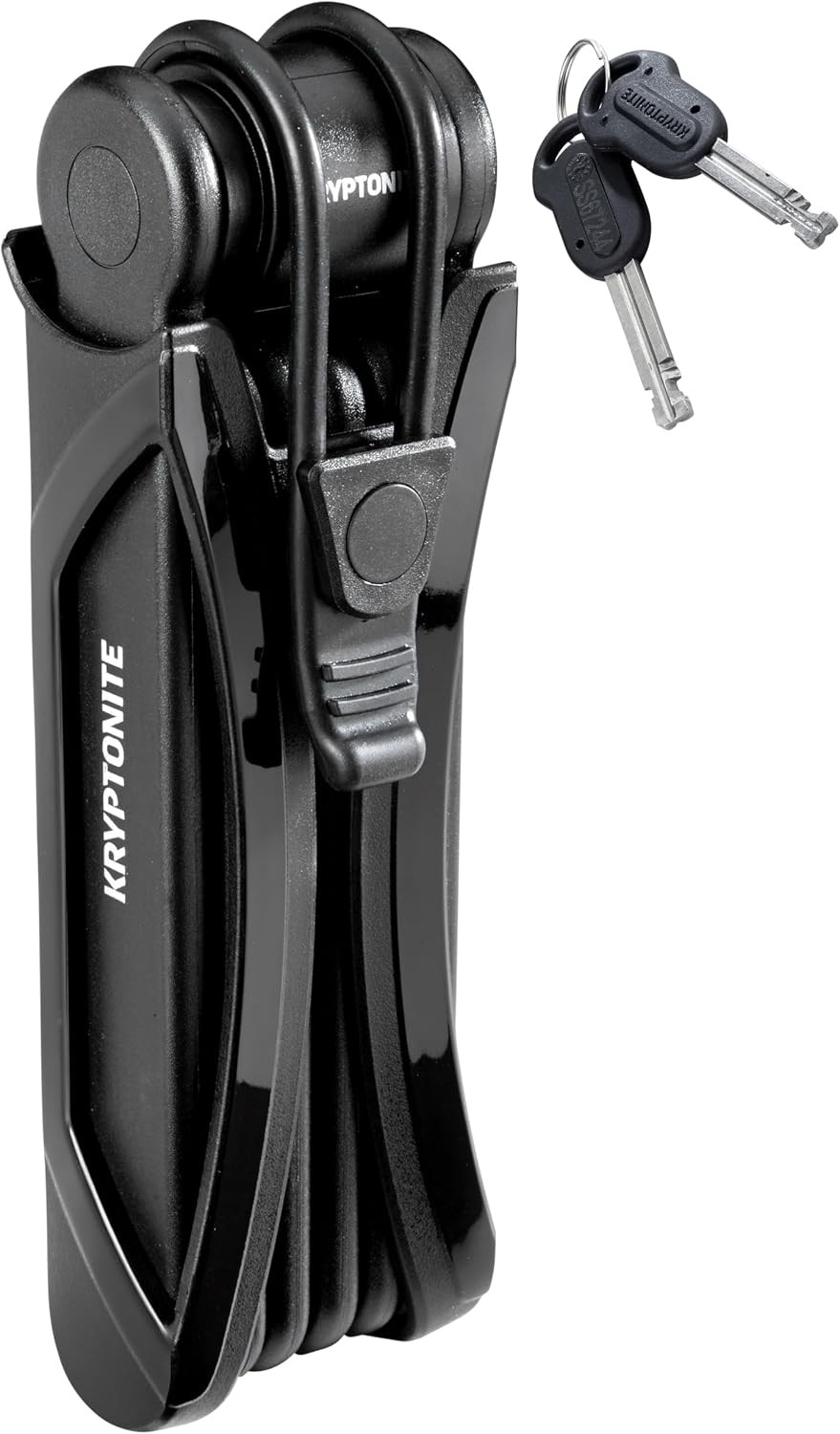 Kryptonite Folding Bike Lock, High Security Anti-Theft, 2 Keys