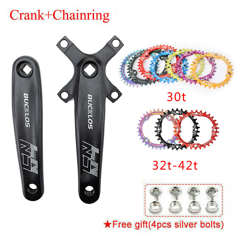 BUCKLOS Bike Crankset 104BCD 170mm Crank Bicycle Chainring 30-42T Narrow Wide US