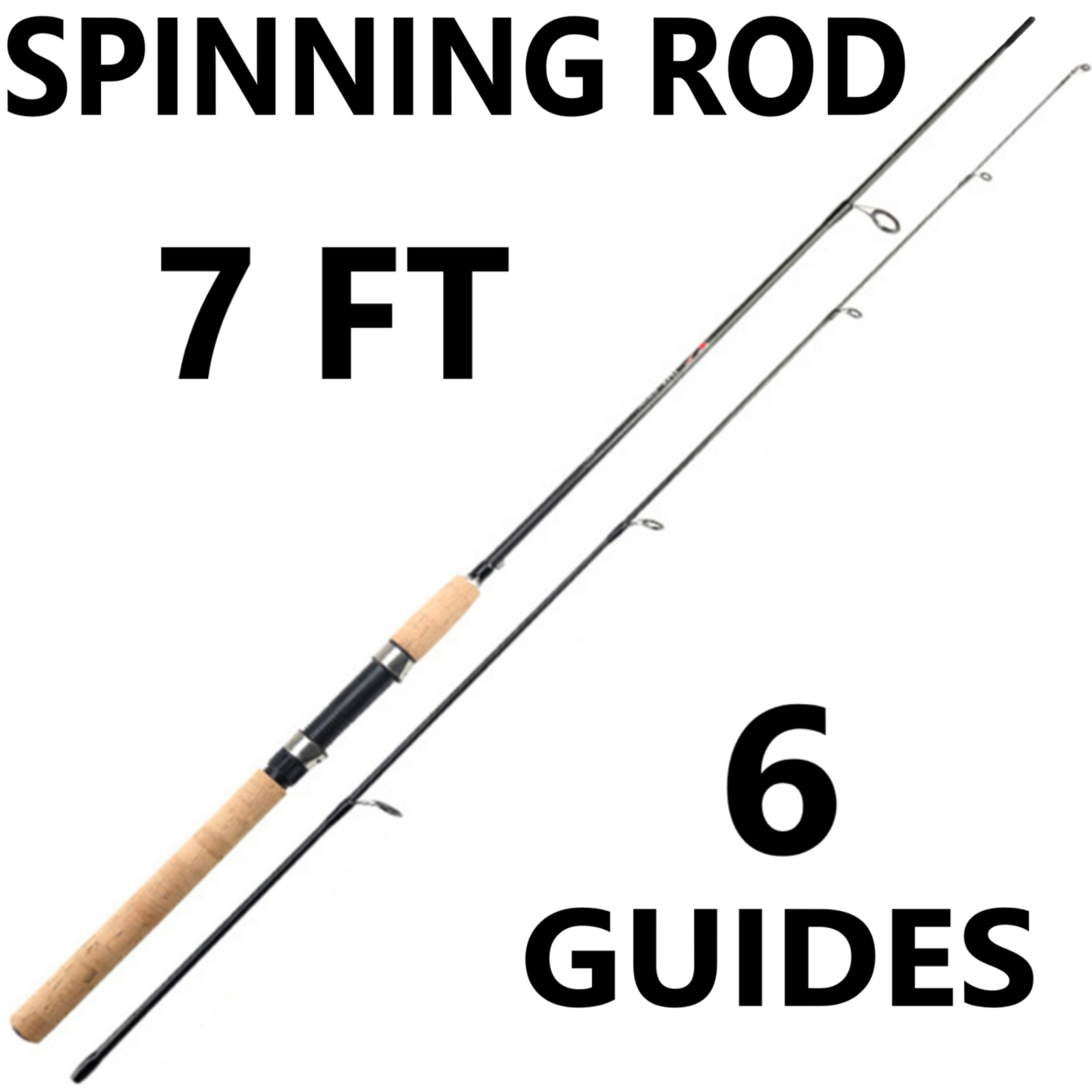 Fishing Pole Spinning Rod Carbon Fiber Portable Medium Heavy Fast 7f 8f 9f