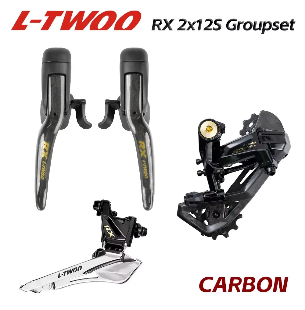 LTWOO RX 2x12 24 Speed Road Bike Groupset Mechanical Shifter Derailleur Carbon