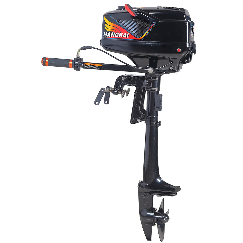2/4Stroke 6-12 HP HANGKAI Outboard Motor Air/Water Cooling Fishing Boat Engine