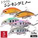 渓流ルアー トラウト ミノー セット 38mm 3.0g 5個 シンキング 扁平 平打ち ミノーセット