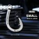 HOOKZ 釣り針 ネックレスMK2ロゴ入り Sサイズ シルバー925/フィッシュフックネックレス/日本製シルバーアクセサリーブランド