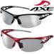 偏光サングラス ASP-495 UV400カット ASP-495 BK ASP-495 RD AXE(アックス) 軽量 ランニング サイクリング フィ