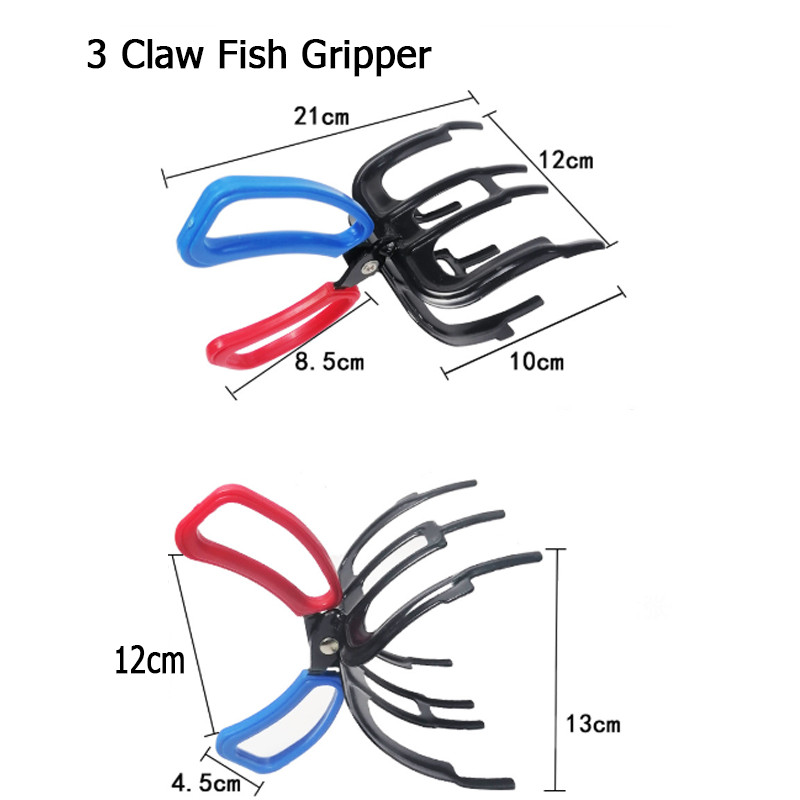 2/3 Claw Tong Grip Tackle Tool Metal Fish Grippers Fishing Teeth Fishing Pliers