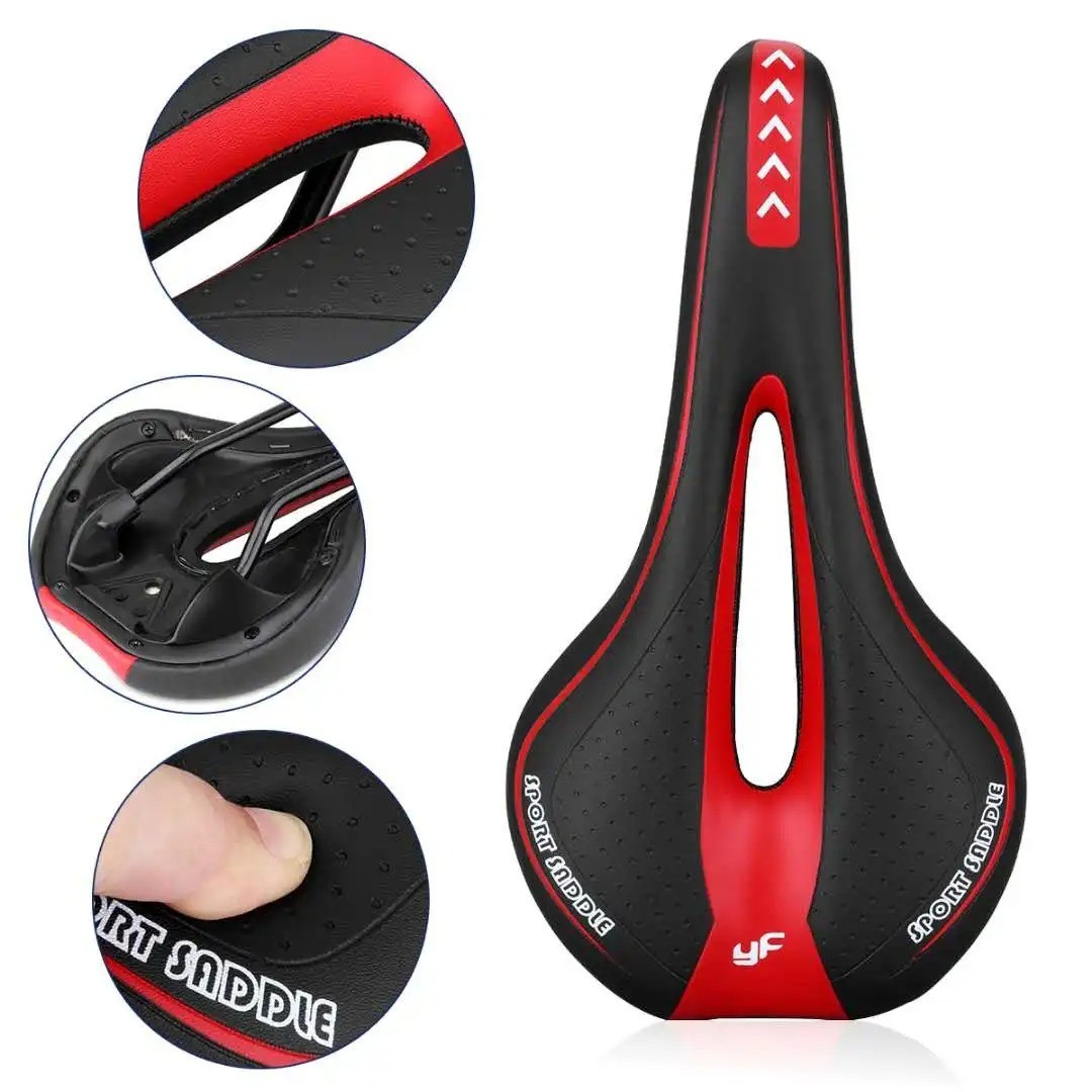 Soft Gel Bike Saddle Seat Comfort Bicycle Cycling Mountain Road Cushion Padded: