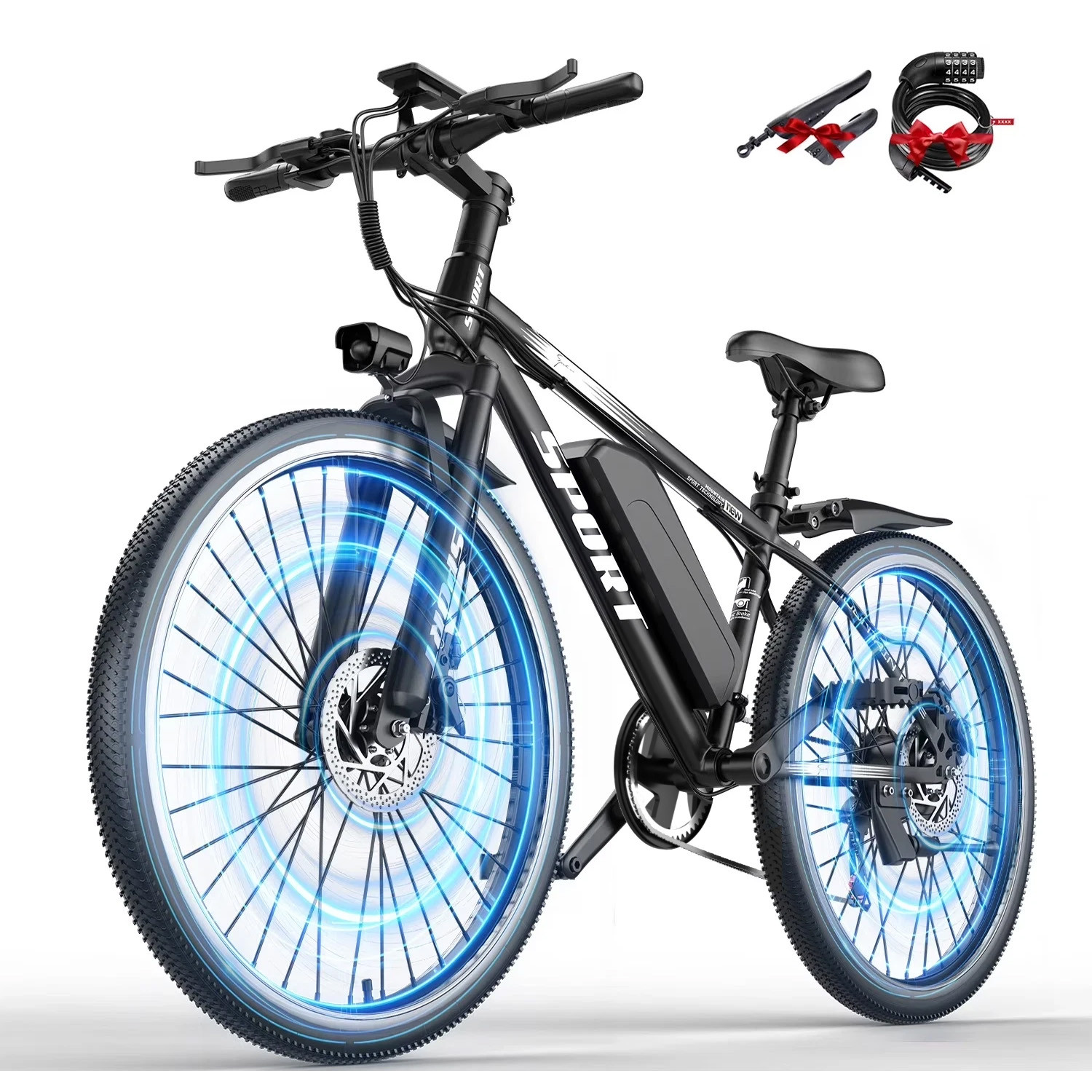 Electric Bike for Adults 1500W 26" Ebike, 25 MPH & 65 Miles , 7-Speed Dual Brake