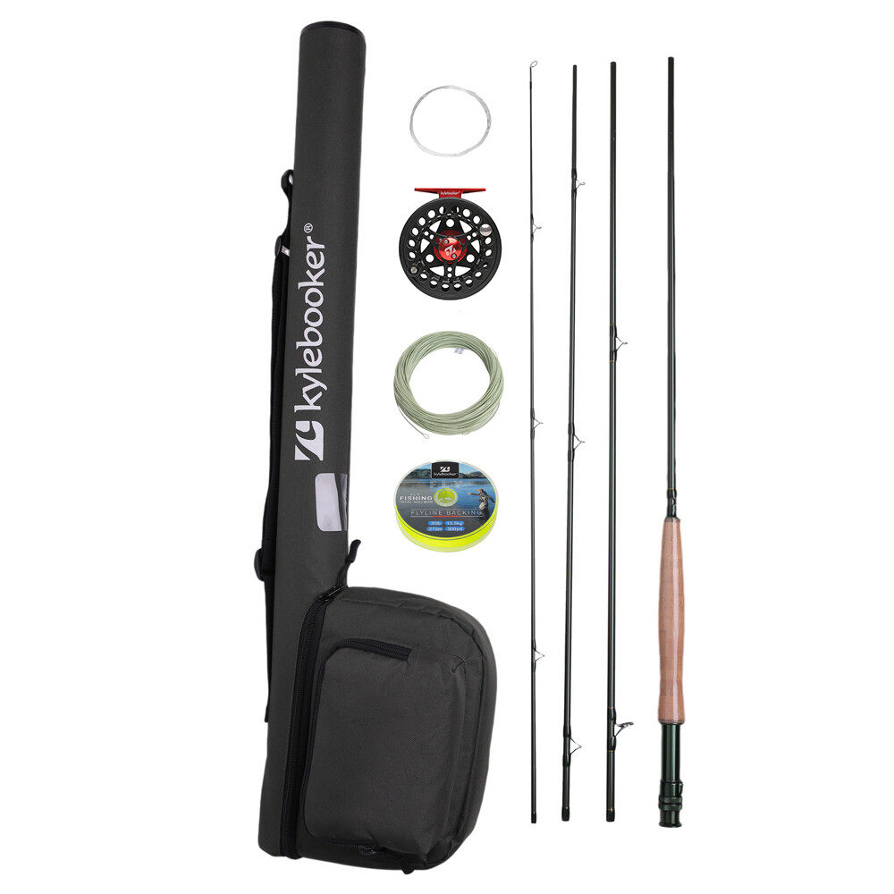 Fly Fishing Rod and Reel Combo Kit 3/4/5/6/7/8 Weight for Starter Fly Fishing
