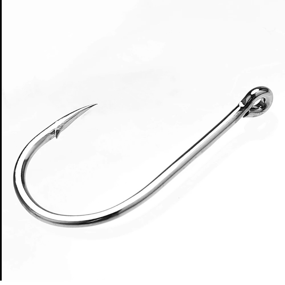 100pcs Circle Fishing Hooks 1# 1/0 5/0 Ultra Sharp Carbon Steel Octopus Offset