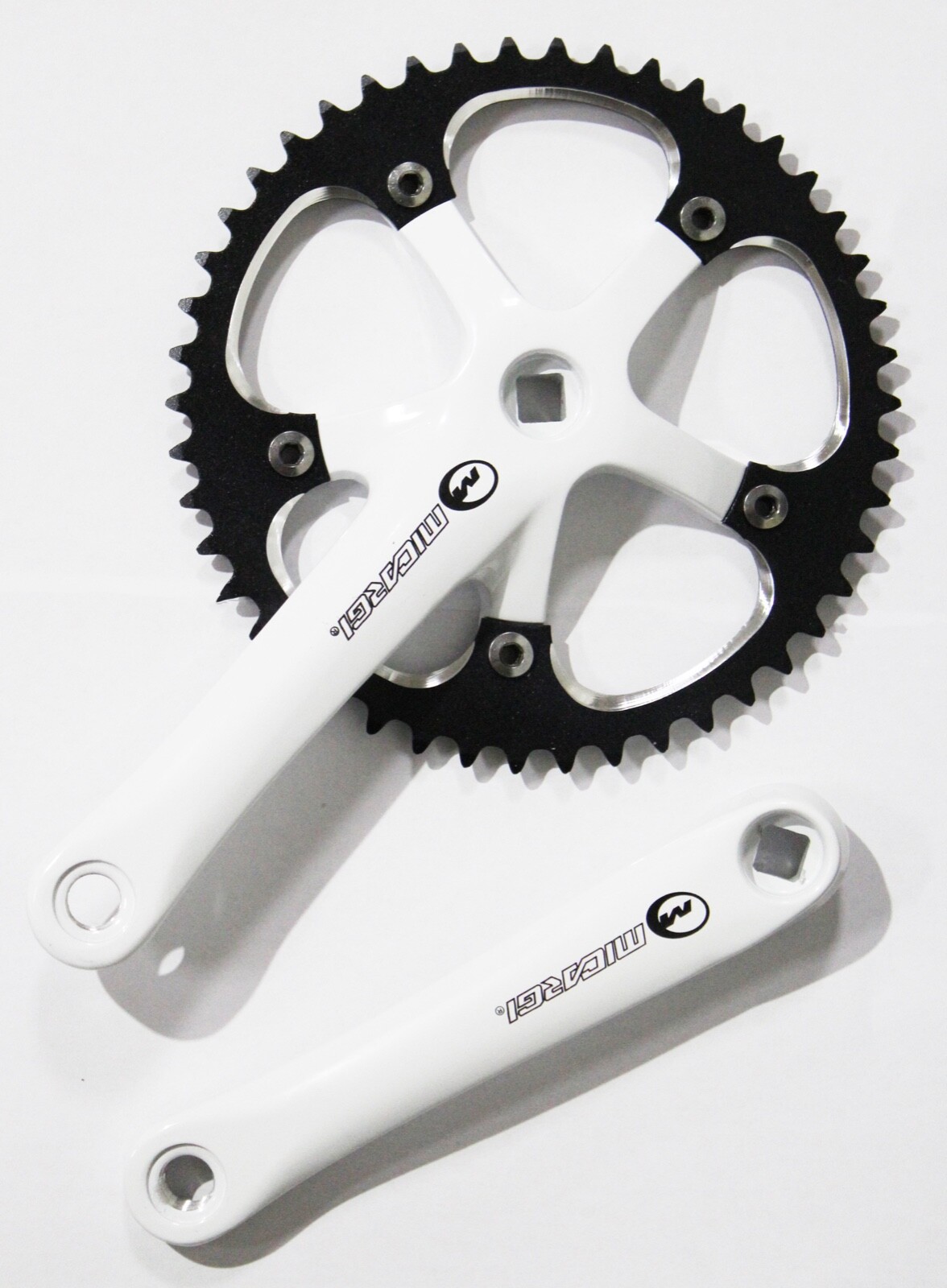 46T Tooth Crank Set with Chainring Fixed Gear 170mm Crank Arms 9/16" Pedal Hole