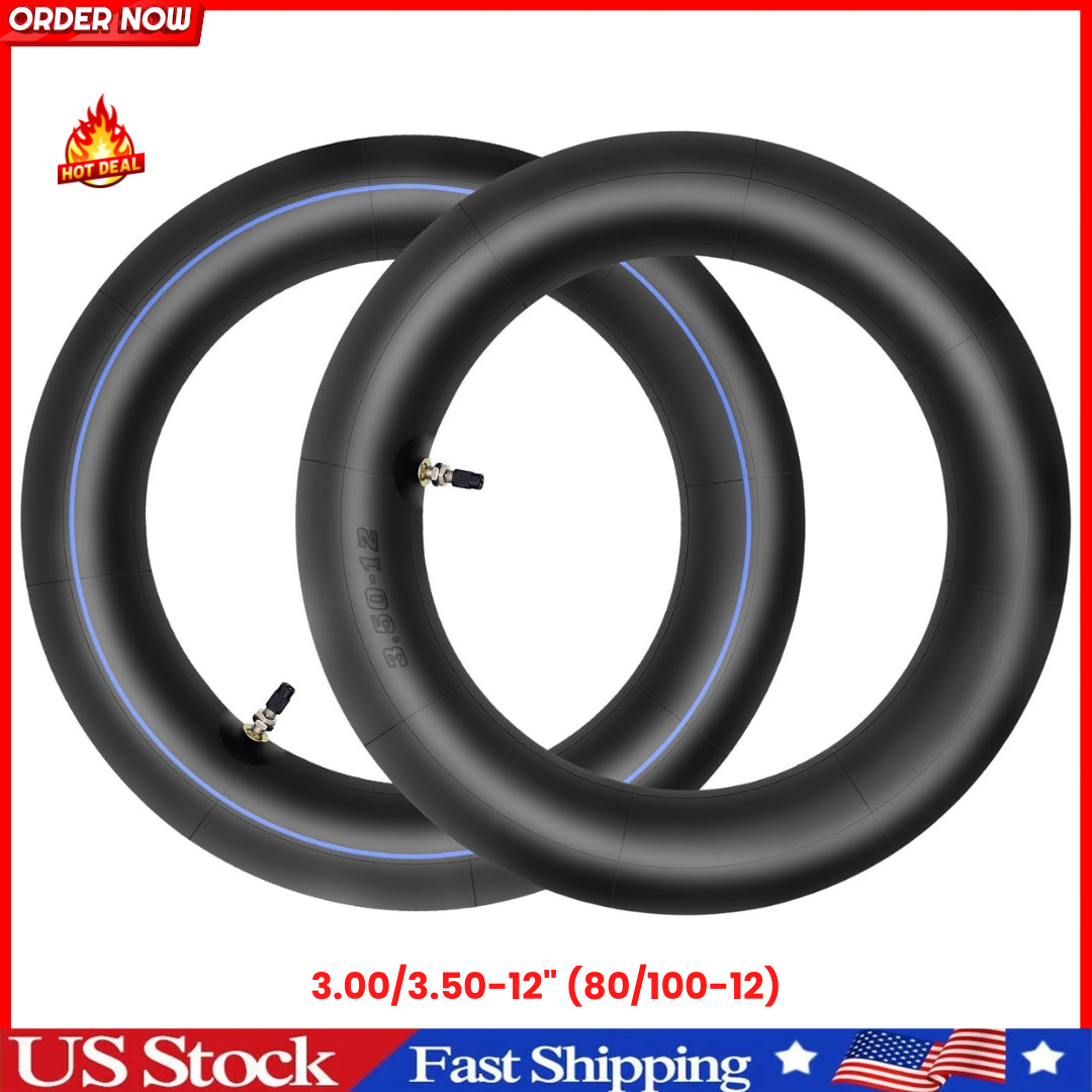 (2-Pack) 3.00-12" Dirt Bike Inner Tubes 80/100-12"