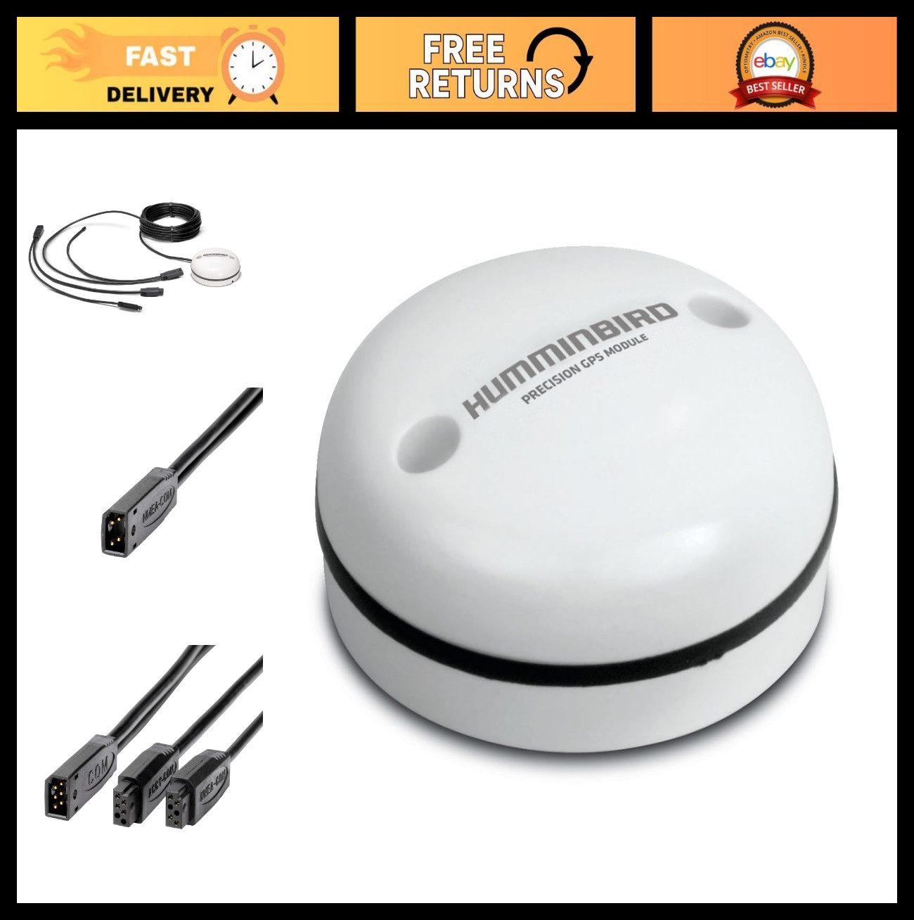 External GPS Receiver for Fish Finder - High Precision, Waterproof, Easy Install