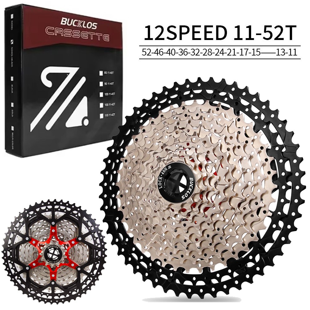 6/7/8/9/10/11/12 Speed Cogs Cassette 11-52T for Shimano MTB Road E-Bike Sprocket