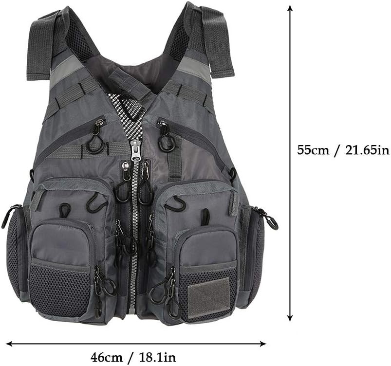 Fly Fishing Vest - Fishing Safety Life Jacket for with foam Army Green