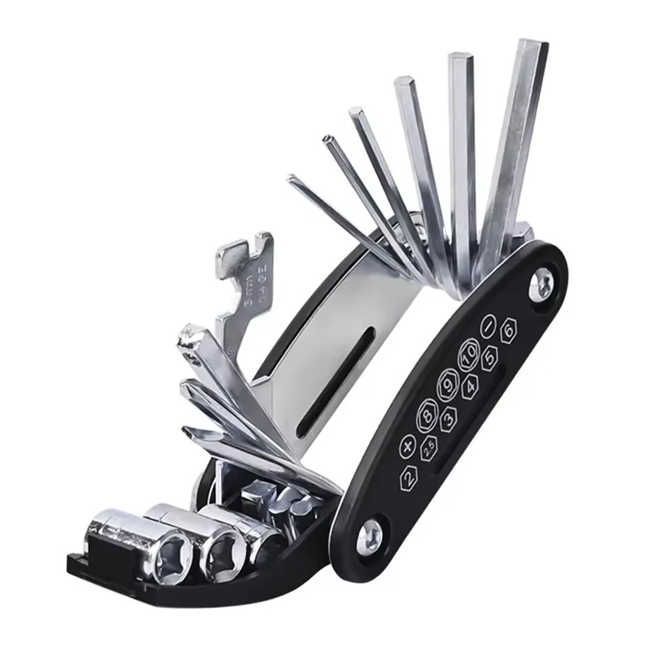 Bicycle Repair Tools Kit, Bike Accessories, Multi Tool Set with Pump Tire Patch,