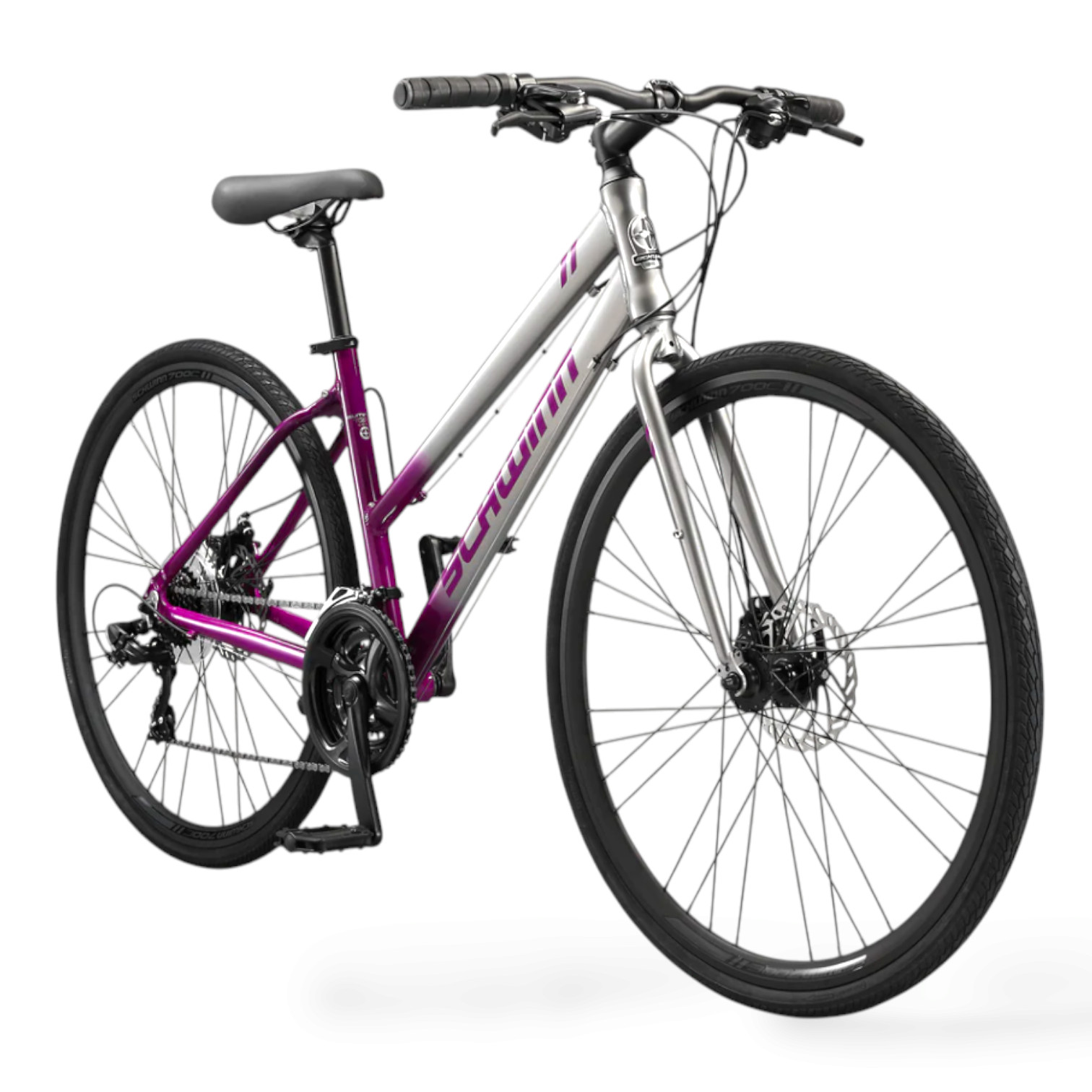 NEW Schwinn 700C / 28" Circuit Women's Hybrid Bike, 21 Speed, Purple (In Box)