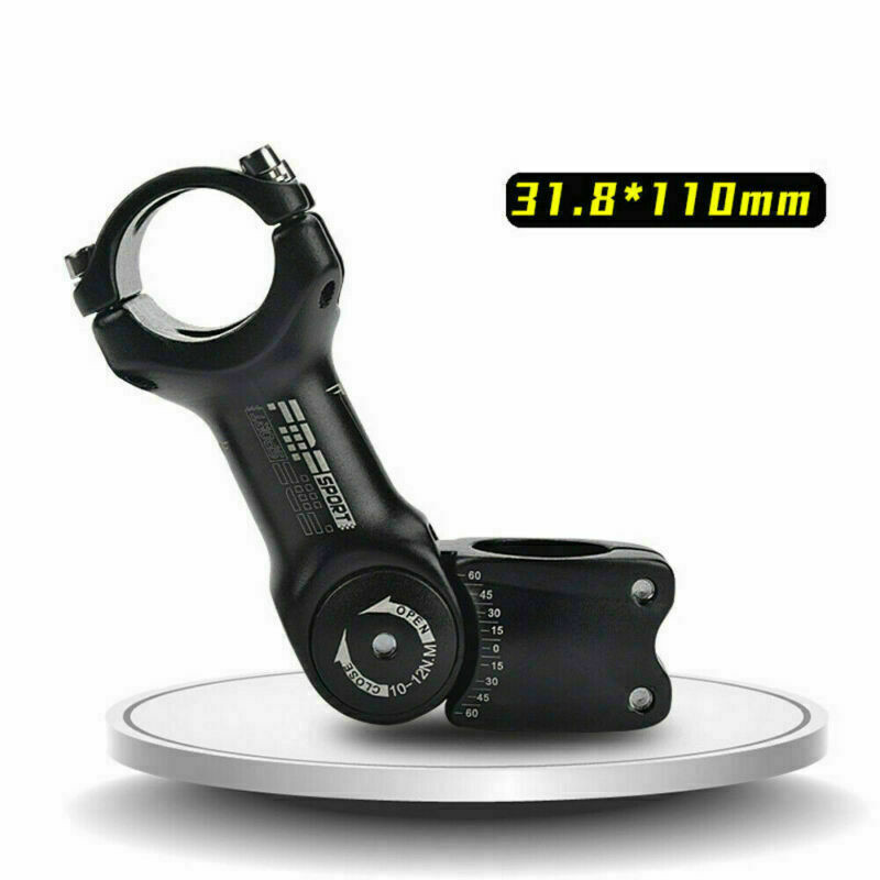 US 25.4/31.8mm MTB Bicycle Handlebar Mountain Road Bike Adjustable Stem Riser
