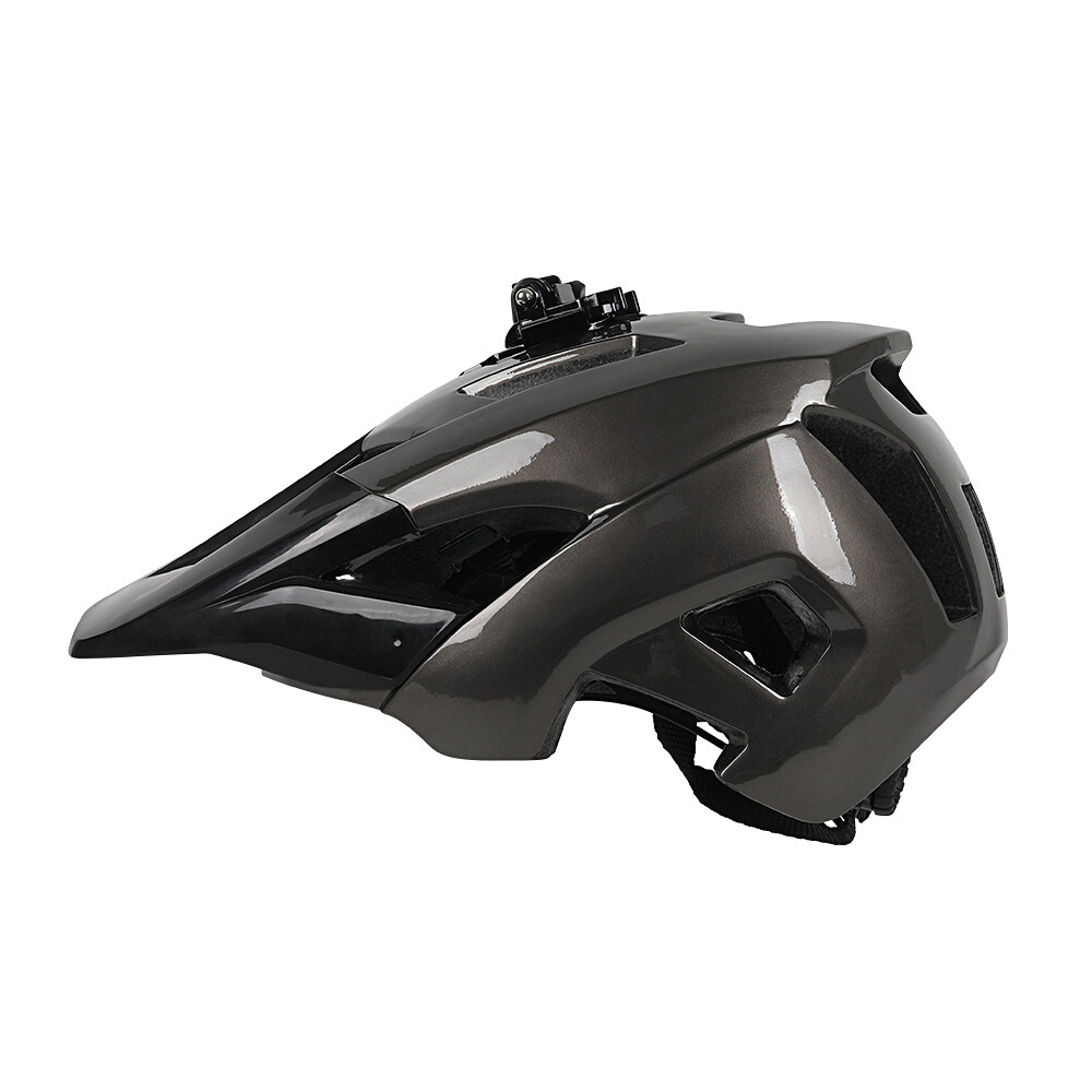 Adjustable Mountain Helmet Bike Helmet Visor Cycling Helmet Large Size Ti Black