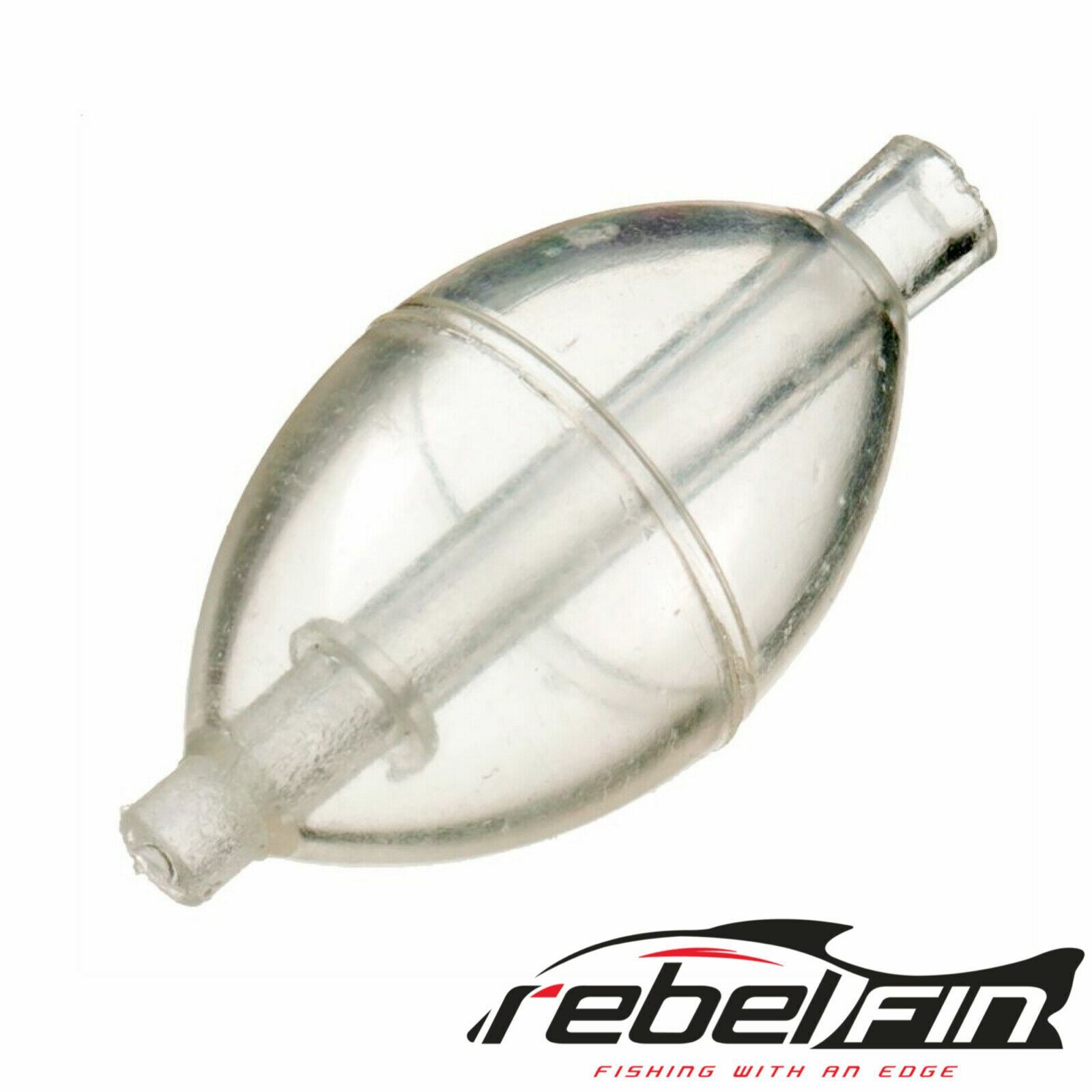 25-PACK - MEDIUM - CLEAR BUBBLE Float - Water filled Casting bobber