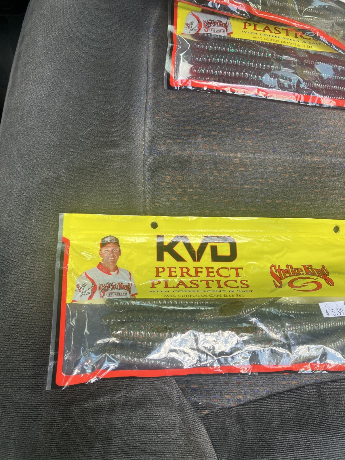 Strike King Bull Worm 10 inch Soft Plastic Worm 6 Pk Big Bass Fishing Worm