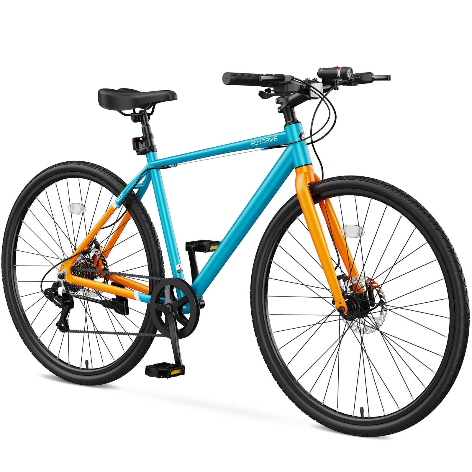 700C Hybrid Bike for Adults - Aluminum Step-Over Frame, Available in M & L Sizes