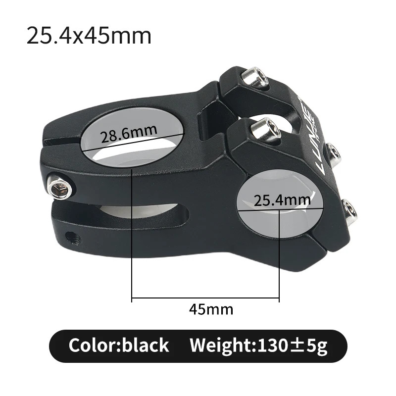 MTB Bike Handlebar Stem CNC Power Short 45Mm Mountain Bicycle Bridge 25.4/31.8Mm