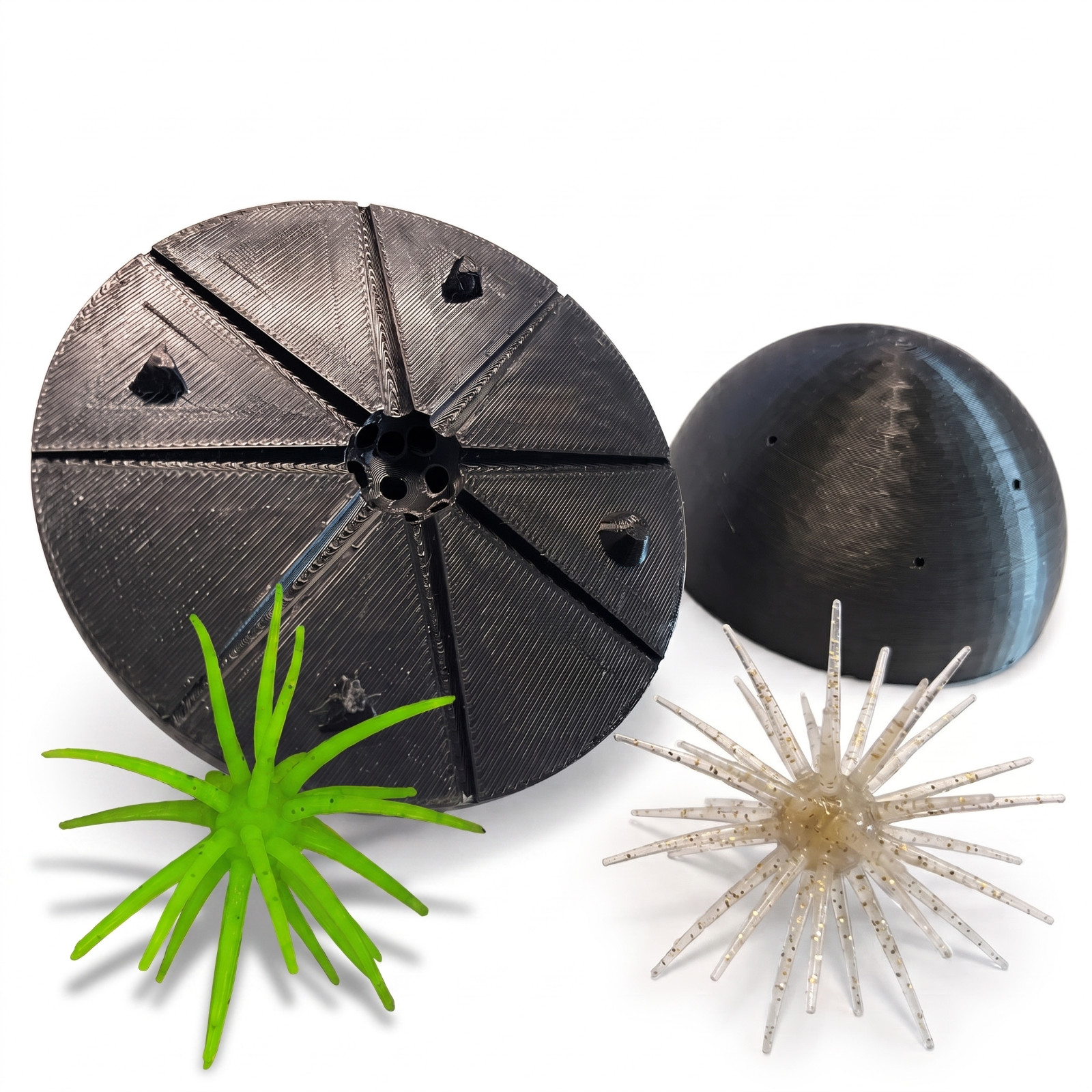 Urchin Fuzzy Dice Soft Plastic Bait Mold DIY Bass Fishing Lure