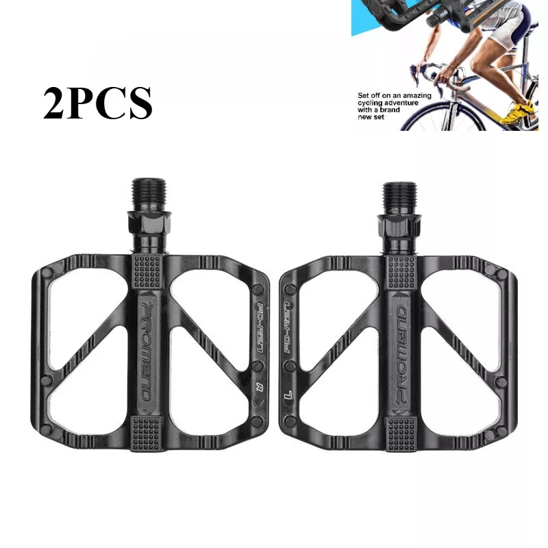 US Bike Pedals 9/16" Electric Bicycle Pedals Pair Black Sealed Bearing Non-slip
