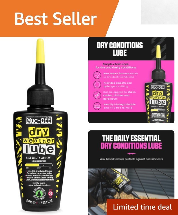 50ml Wax-Based Dry Chain Lube - Biodegradable Solution for Bike Maintenance
