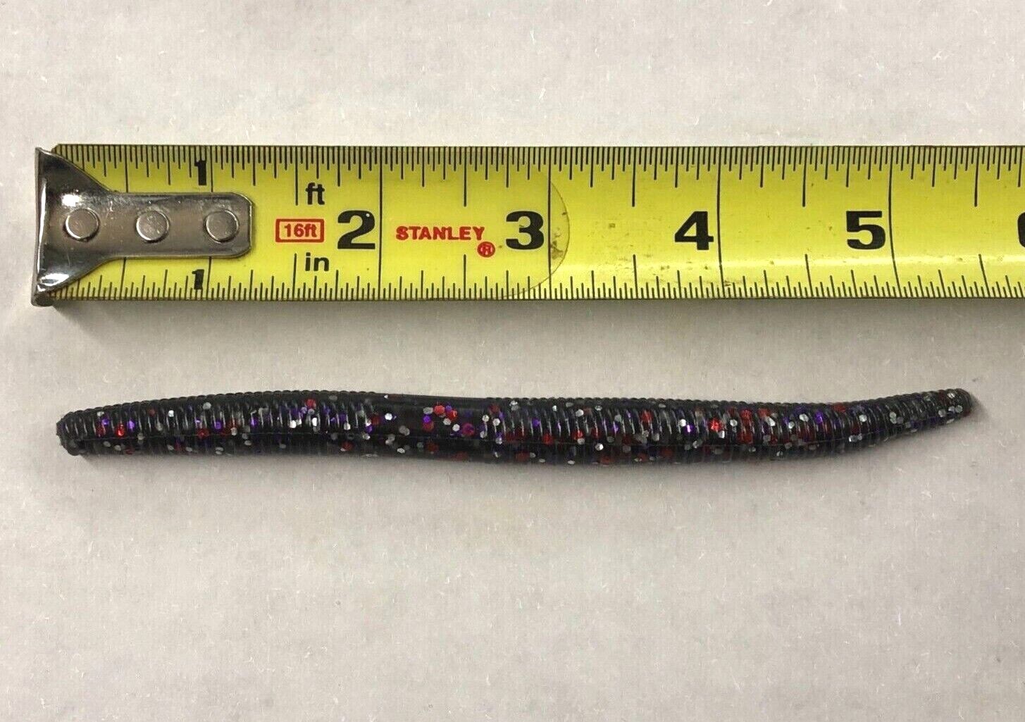 5.5" Senko style Bass Worm 40 pack Soft plastic w salt Fishing Lures Made in USA