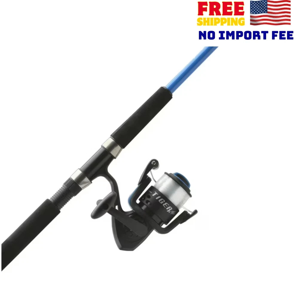 Shakespeare Tiger Spinning Fishing Combo, 7' Medium Rod, 5000 Size Reel New