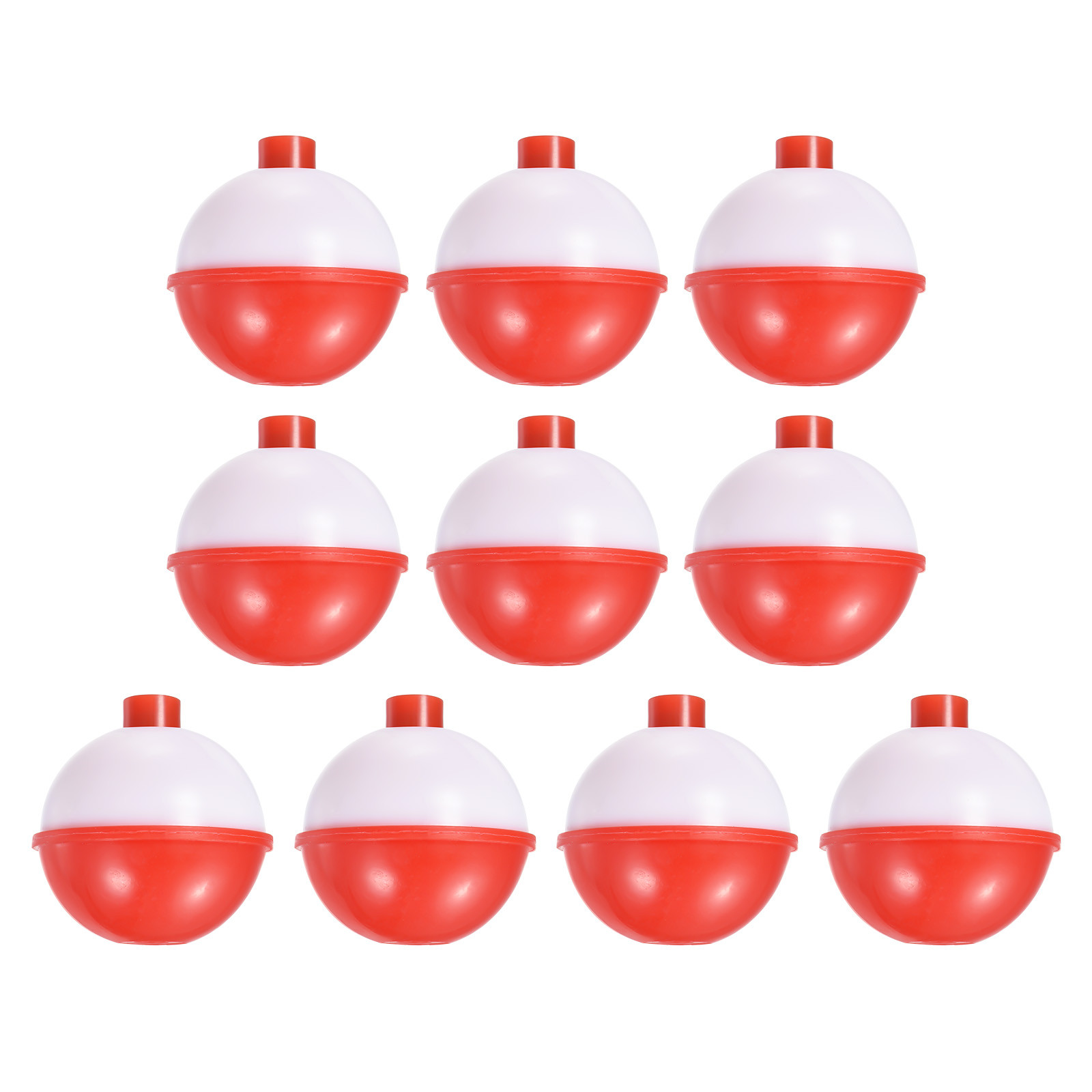 1.5 Inch Fishing Bobbers, 50 Pack Plastic Push Button Round Fishing Float