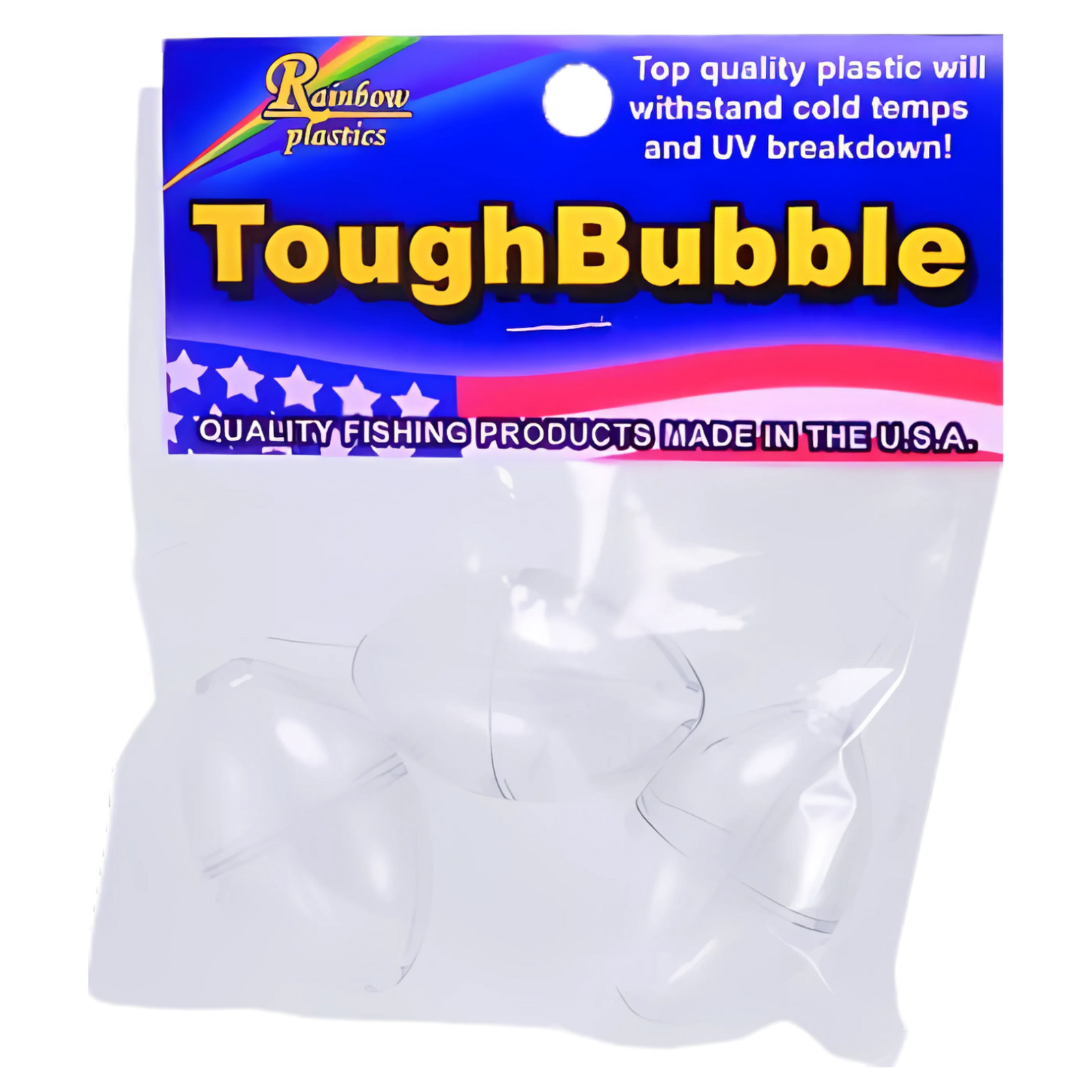 Rainbow RTB-35-3C Tough Bubble Med Clear 3PK Fishing Float Bobber 089031011520