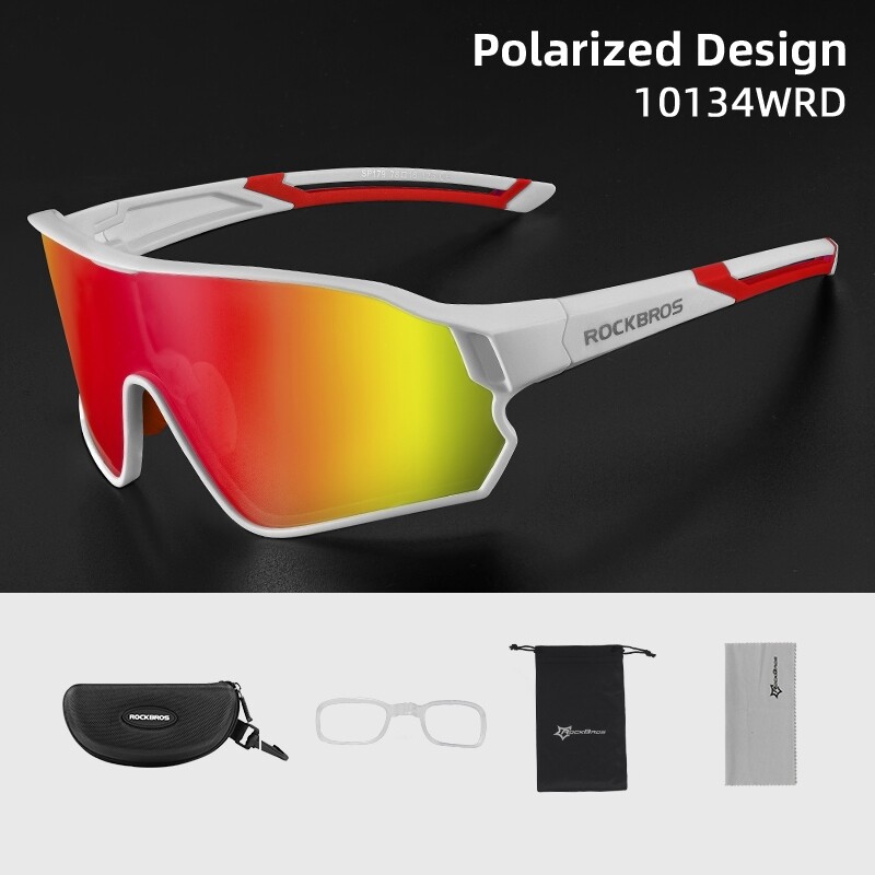 ROCKBROS Polarized Sunglasses Sport Glasses UV400 Protection for Outdoor Cycling